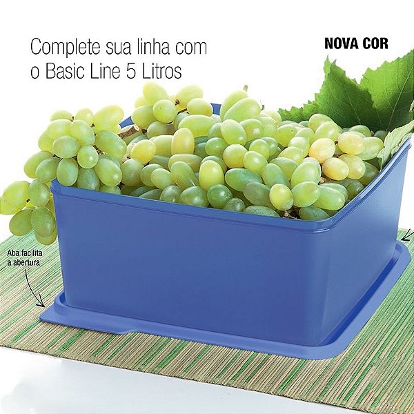 Tupperware Basic Line 5 Litros Noturnal Roxo Neon