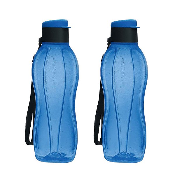 Garrafa Tupperware Eco Tupper Plus 500ml Azul kit 2 Peças