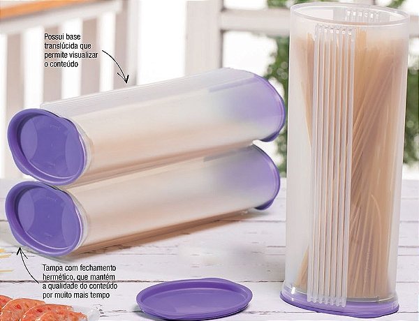 Tupperware Modular Massa 1,6 litro Roxo