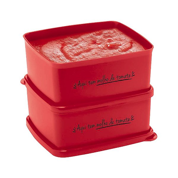 Kit Tupperware Jeitosinho Molho de Tomate 400ml 2 peças