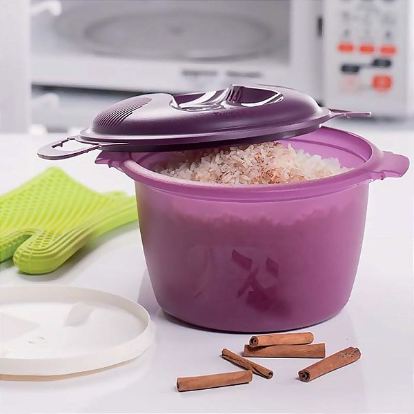 Tupperware Micro Arroz 2,2 litros Roxo para Microondas