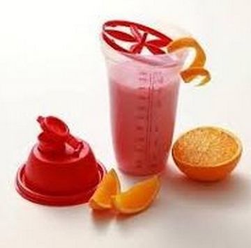 Tupperware Quick Shake 500ml Coral