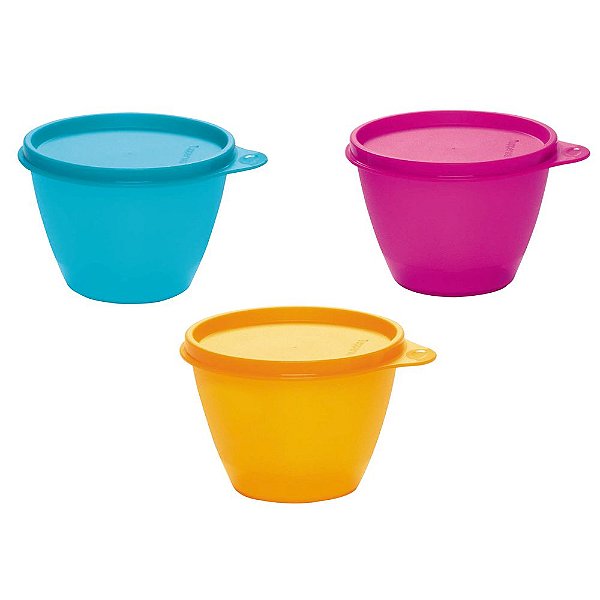 Tupperware Caçulinha 400ml kit 3 Peças