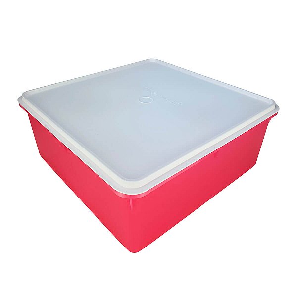 Tupperware Super Caixa 10 litros Rosa Claro