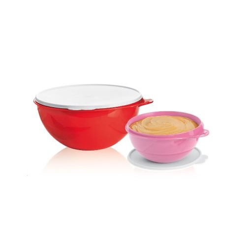 Tupperware Maxi Criativa 7,8 litros Vermelho + Criativa 3 litros Rosa Kit 2 peças