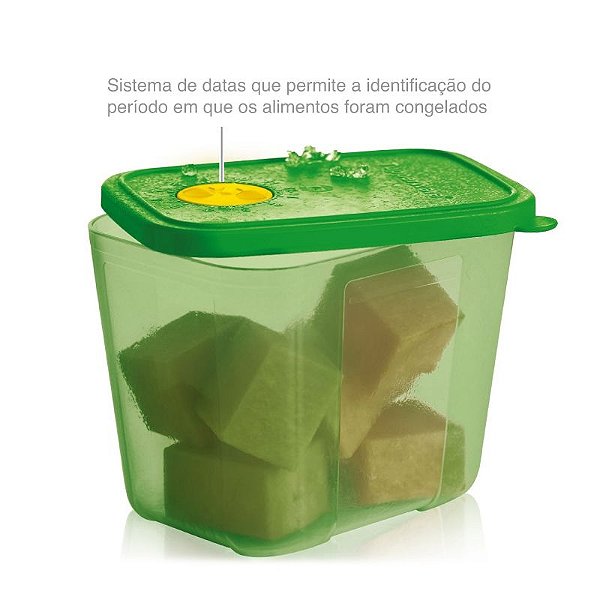 Tupperware Freezertime 1 litro Verde Transparente