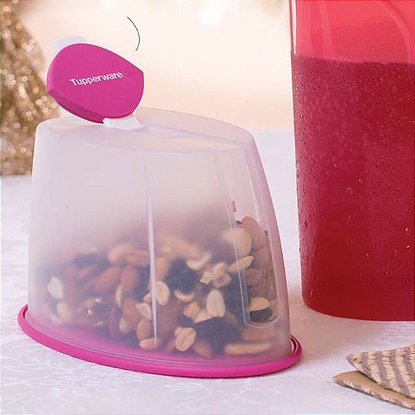 Tupperware Modular Millennium 1,6 litros Rosa e Transparente