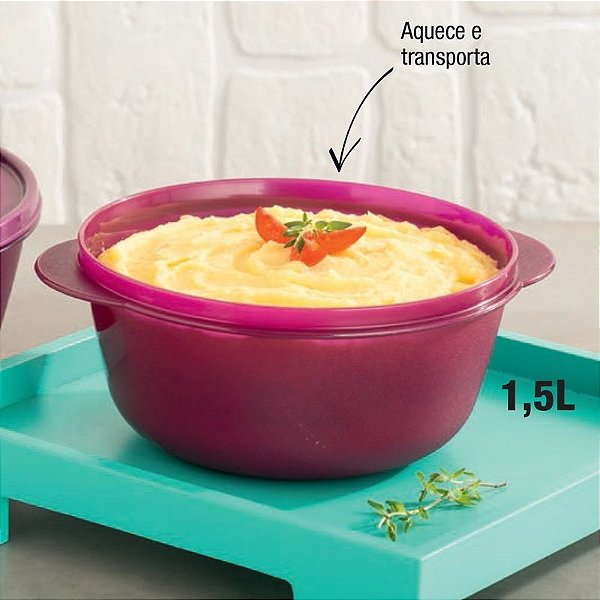 Tupperware Cristalwave 1,5 litro Roxa
