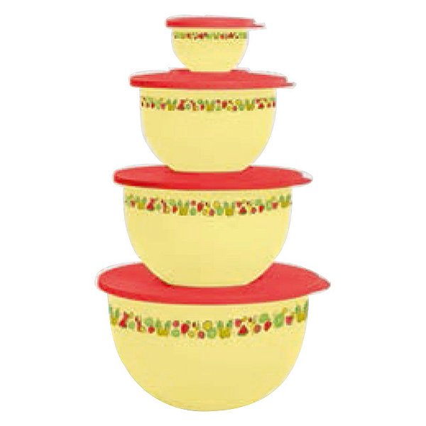 Tupperware Tigela Murano Verão Kit 4 Peças