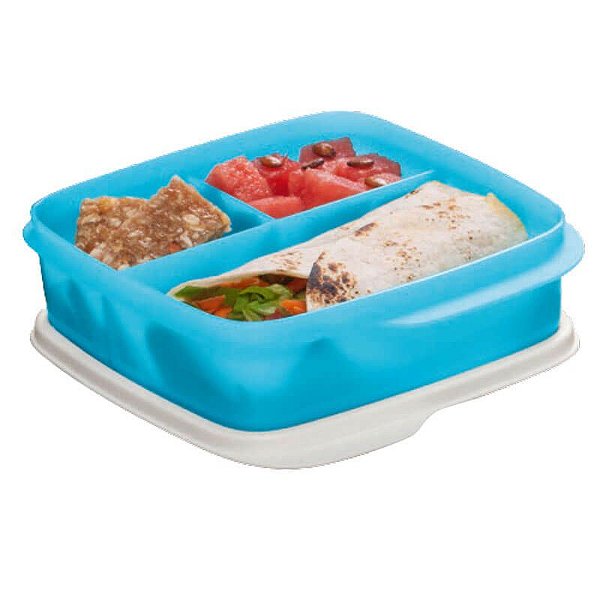 Tupperware Basic Line com Divisórias Azul 550ml