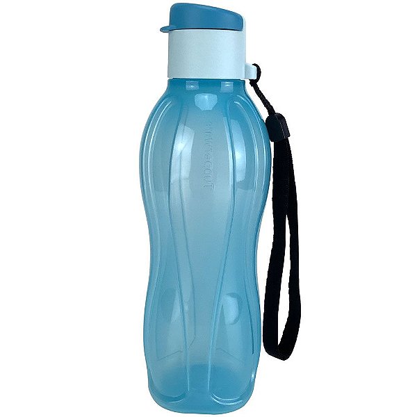 Garrafa Tupperware Eco Tupper Plus Cool Aqua 500ml Azul Squeeze
