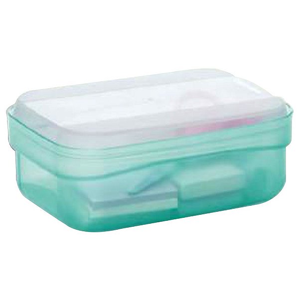 Tupperware Modular Retangular Baixo 350ml Verde