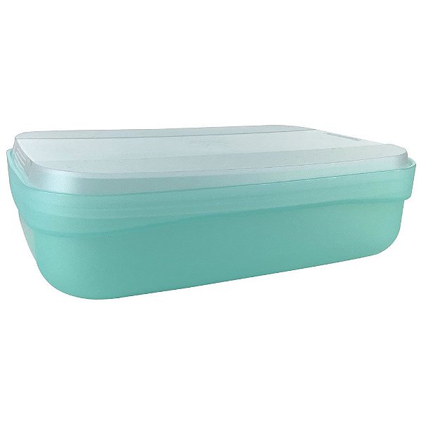 Tupperware Modular Retangular Baixo 700ml Verde