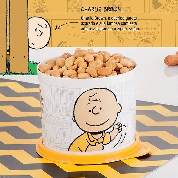 Tupperware Redondinha Charlie Brown 550ml Snoopy