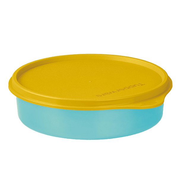 Tupperware Pratinho 500ml Tigela Colors Azul e Amarelo