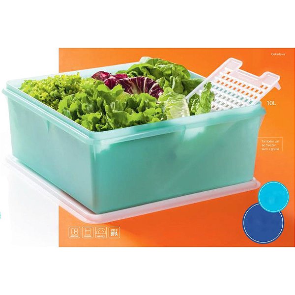 Tupperware Super Caixa 10 litros Verde Mint