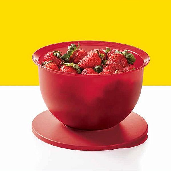 Tupperware Tigela Murano 2,5 litros Vermelho