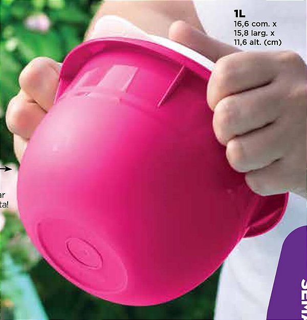 Tupperware Tigela Batedeira 1 litro Rosa Pink