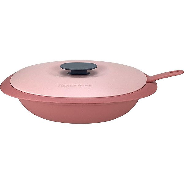 Tupperware Travessa Mágica com Colher 1,8 Litro Rosa Claro