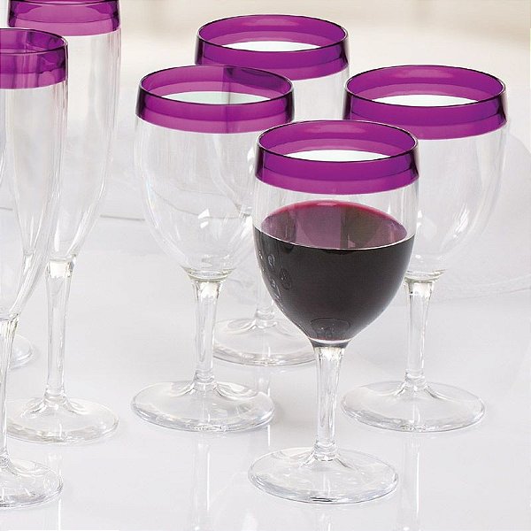 Tupperware Taça Grande Allegra 300 ml kit 4 peças Roxo