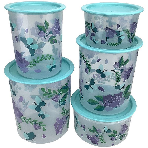 Tupperware PDA 03/2021 Instantâneas Borboletas Nível 2 kit 5 Peças