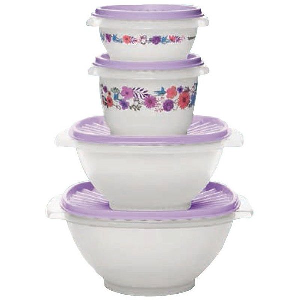 Tupperware Tigela Sensação Primavera Kit 4 Peças