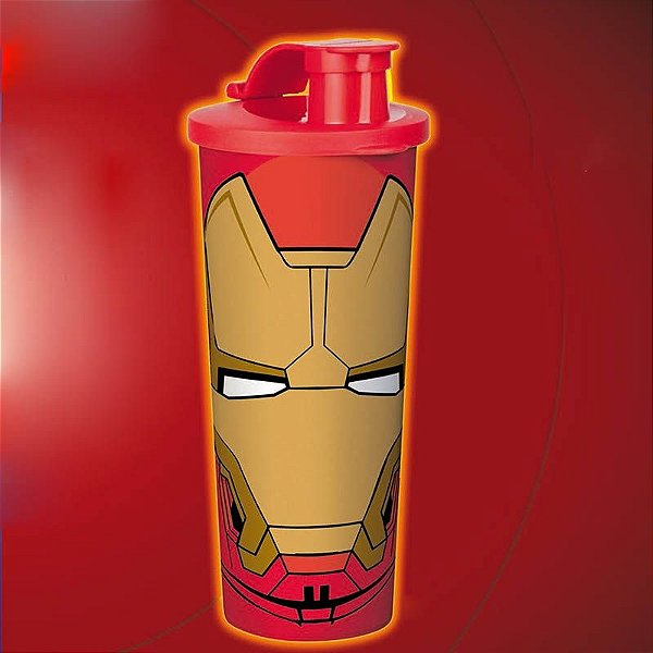 Tupperware Copo Homem de Ferro 470ml Vermelho