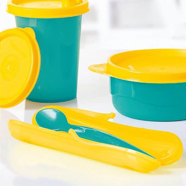 Tupperware Colher Infantil Azul