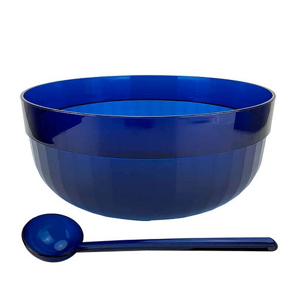 Tupperware Tigela Premier 6 litros Azul Noite + Concha