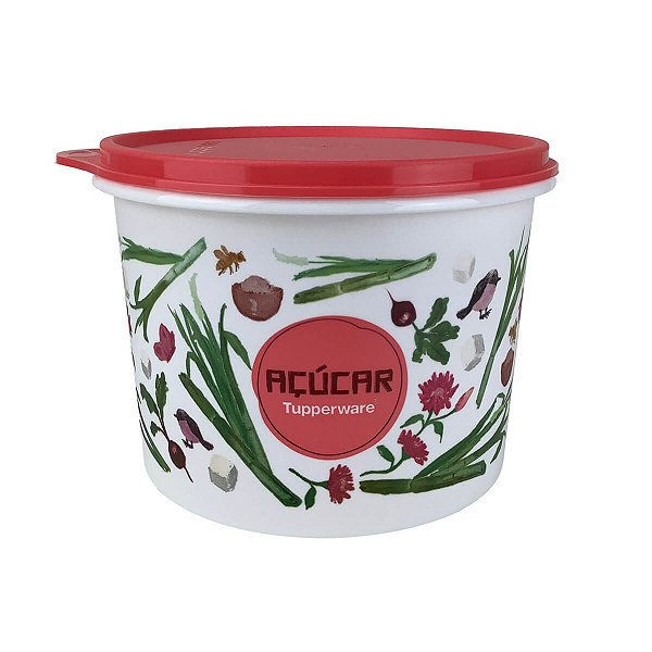 Tupperware Caixa Açúcar Floral 1,4kg