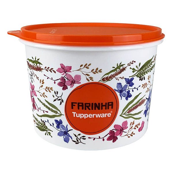 Tupperware Caixa Farinha Floral 1,8 kg