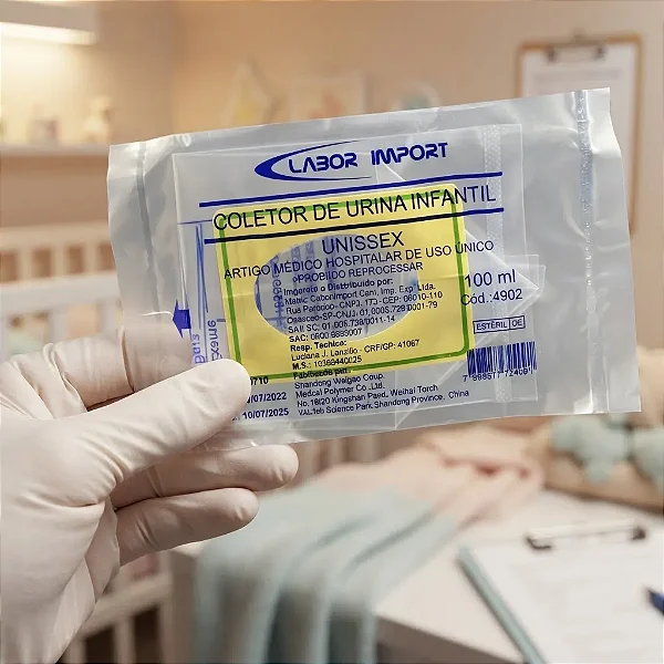 Coletor De Urina Unissex Estéril Cralplast 100ml caixa 100 Unidades