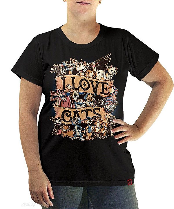 Camiseta I Love Cats