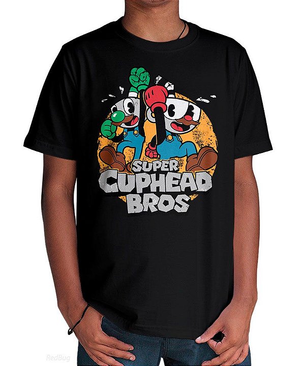 Camiseta Super Cuphead Bros