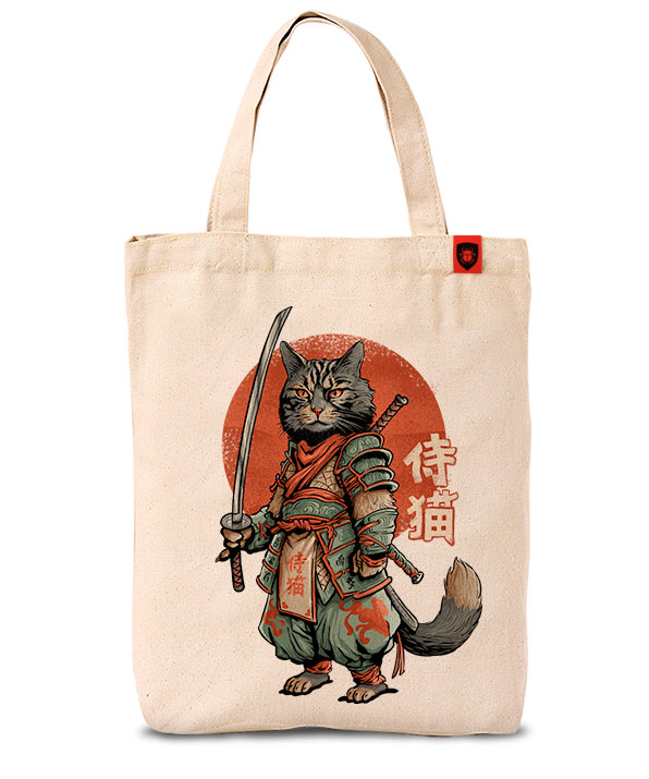 Ecobag Samurai Cat