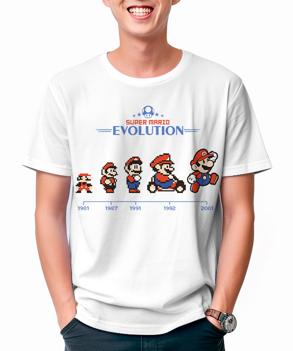 Camiseta Mario Evolution