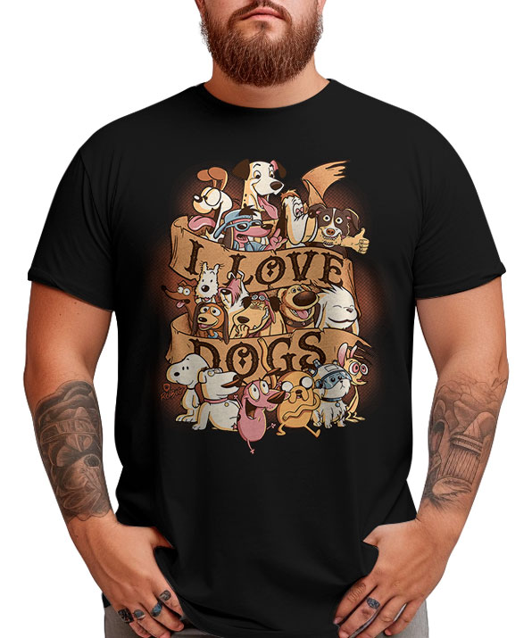 Camiseta I Love Dogs