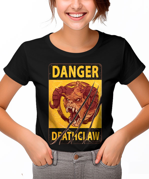 Camiseta Cuidado com Deathclaw