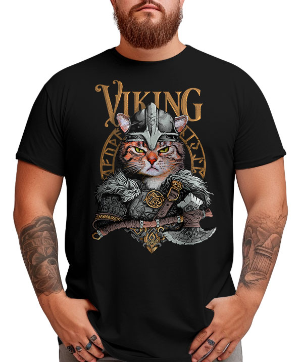 Camiseta Viking Cat
