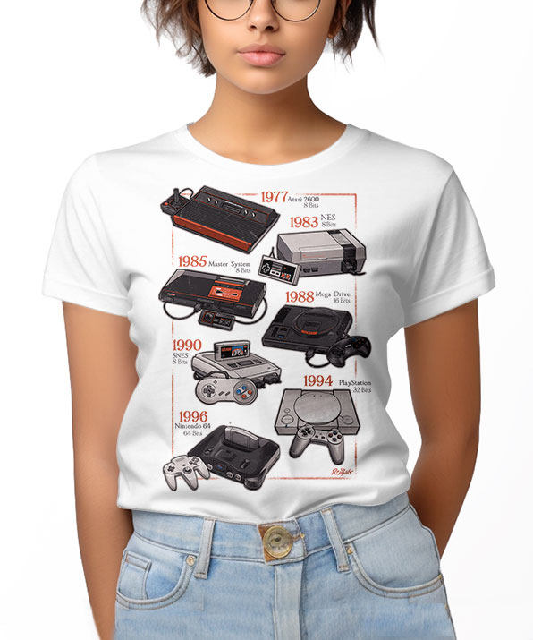 Camiseta Consoles Clássicos