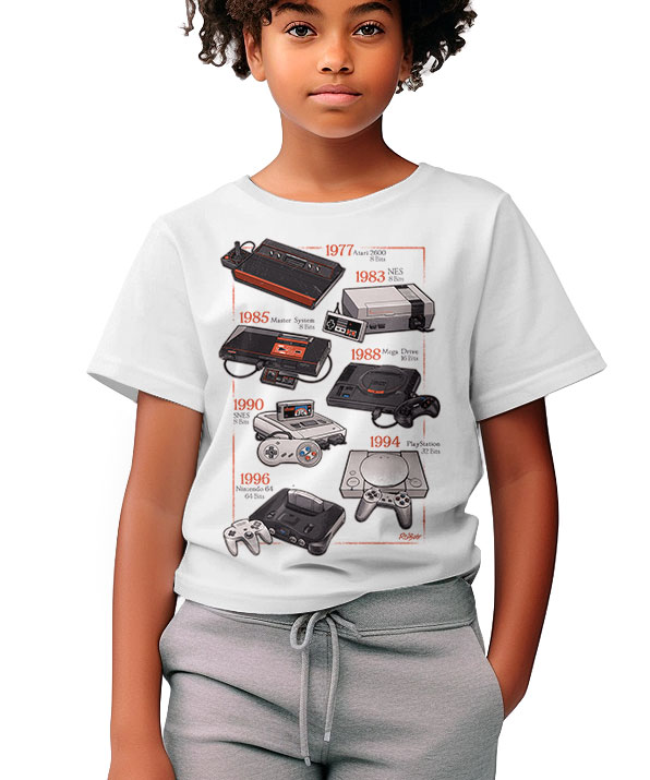 Camiseta Consoles Clássicos