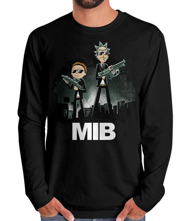 Manga Longa Morty in Black