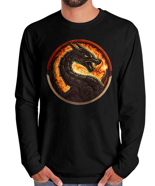 Manga Longa Charizard Kombat