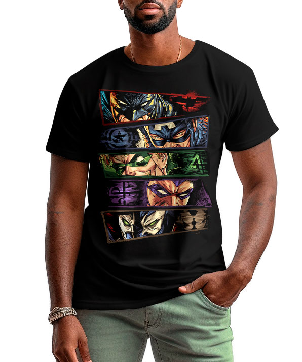 Camiseta Heróis Mascarados