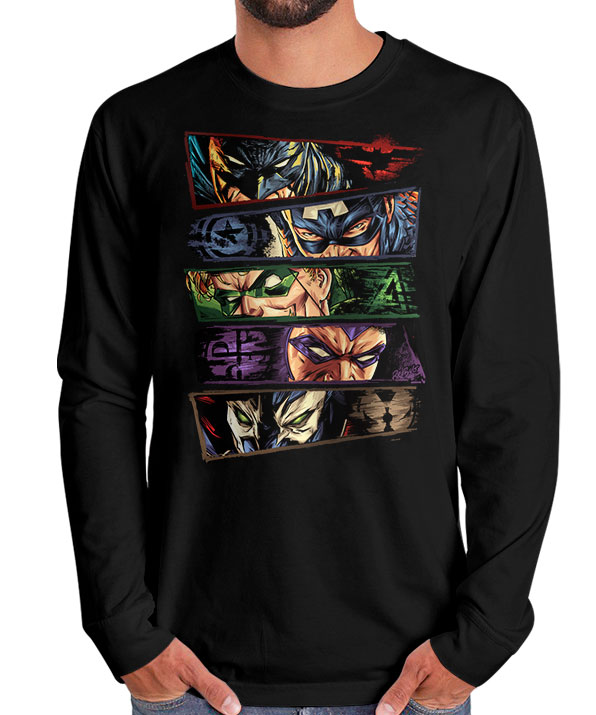 Manga Longa Heróis Mascarados