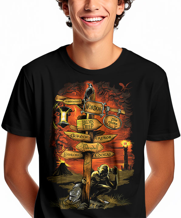 Camiseta Recantos da Terra Média
