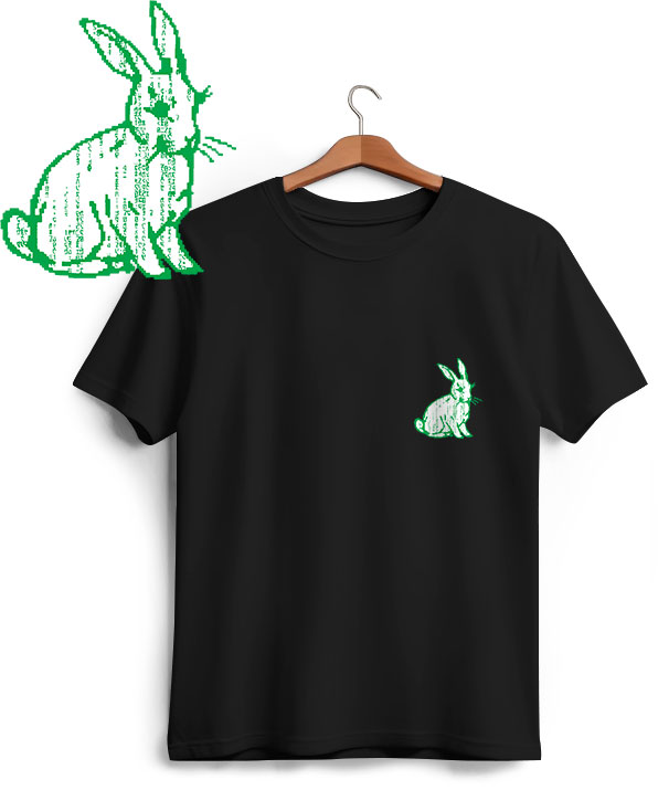 Camiseta Follow the White Rabbit