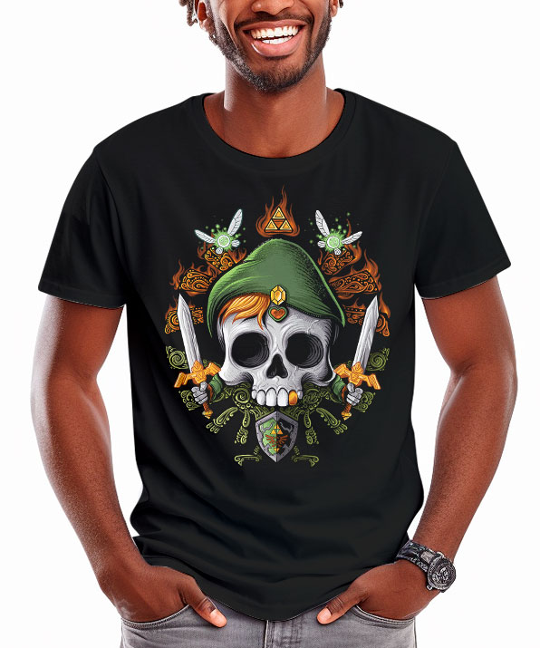 Camiseta Link Zelda Skull