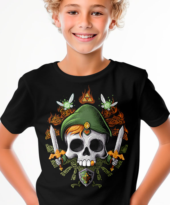 Camiseta Link Zelda Skull
