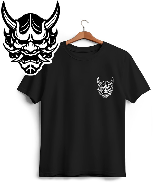 Camiseta Hannya de Bolso